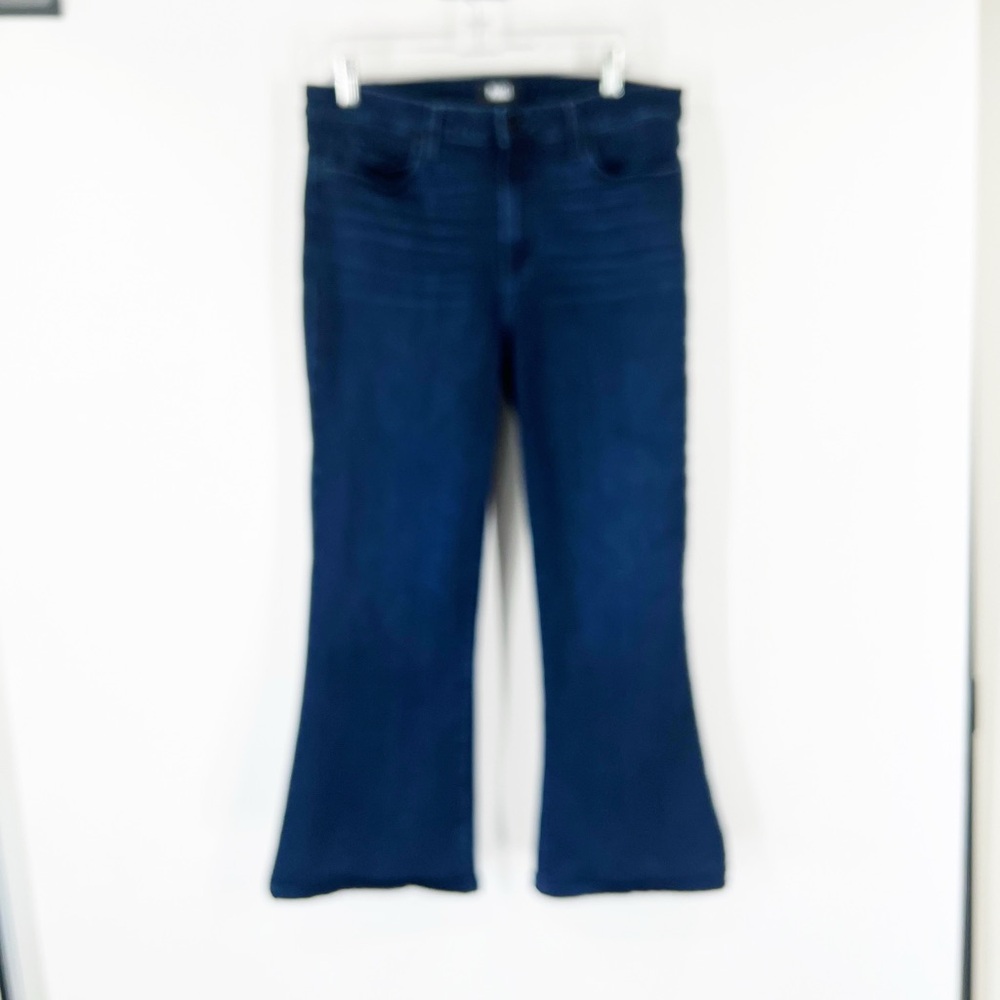 Paige Genevieve Flare Jeans in Novela HEMMED